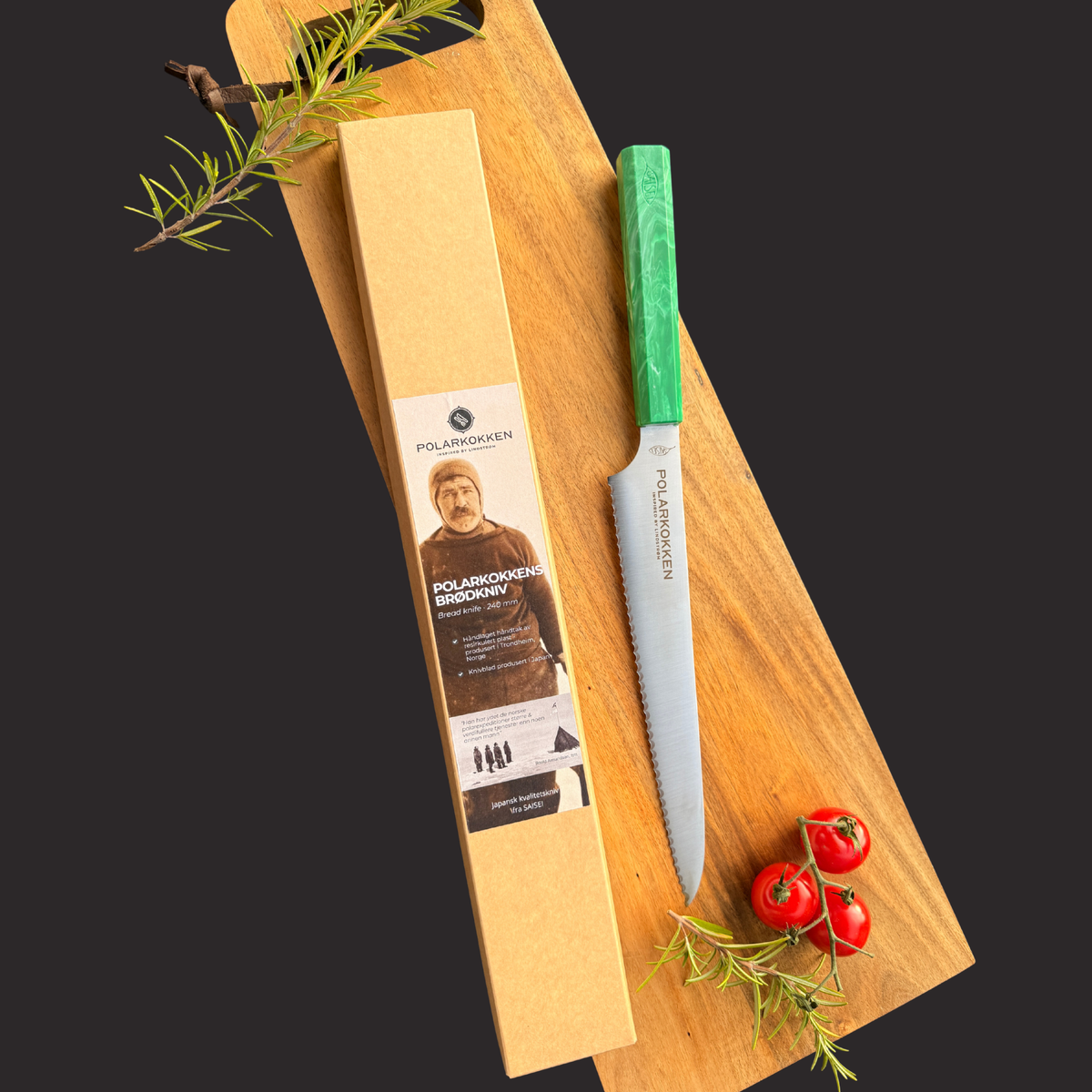 Polarkokkens Brødkniv - SAISEI GREEN
