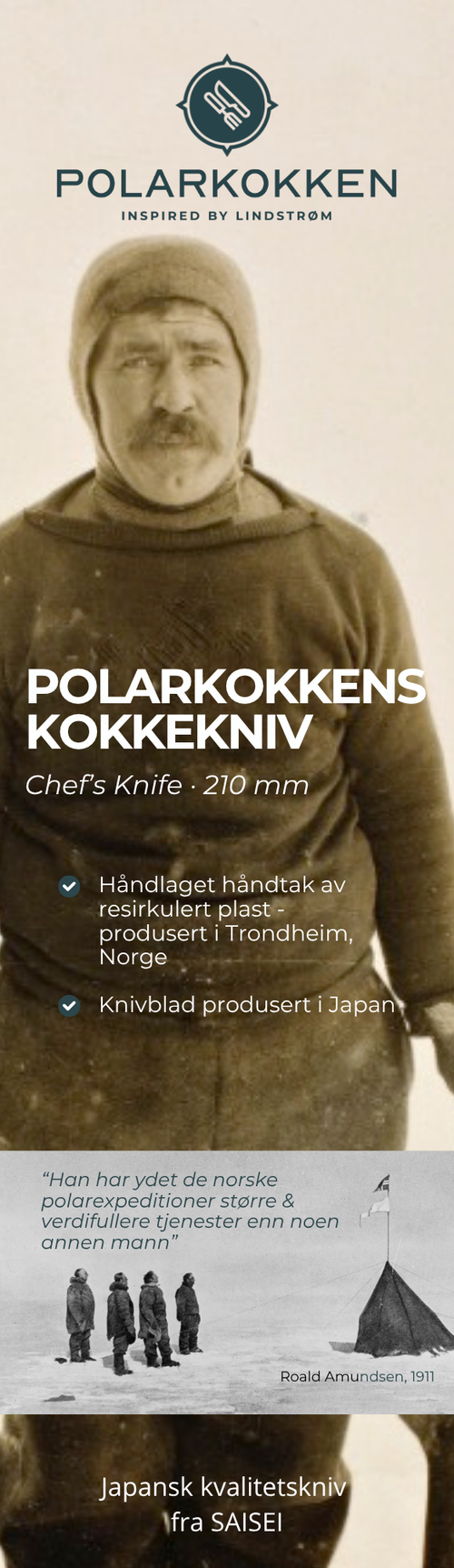Polarkokkens Brødkniv - SAISEI FRAM